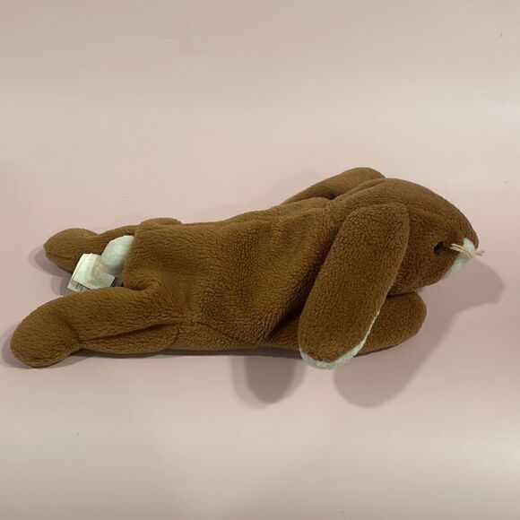 Vintage Original Ty Beanie Baby Ears the Brown and White Rabbit Good Used Cond… - Picture 5 of 10